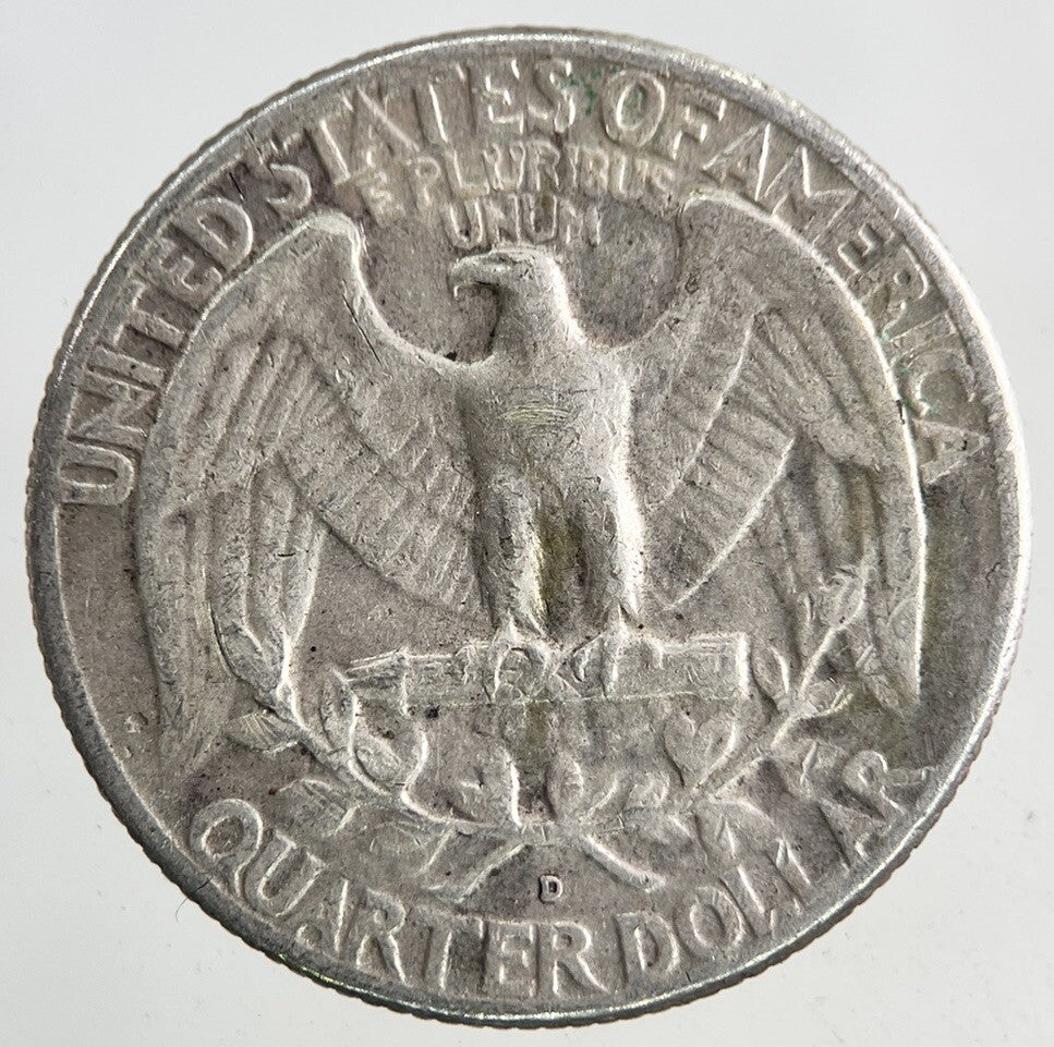 1962 - D US USA Quarter Dollar Silver Coin | Fine Collectable Grade