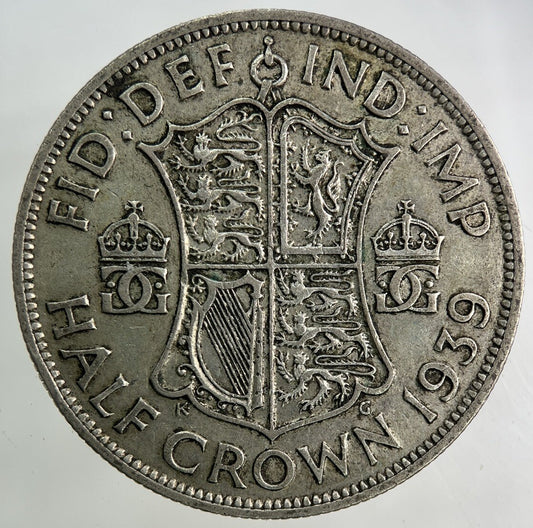 1939 George VI Half - Crown Silver Coin | Fine Collectable Grade
