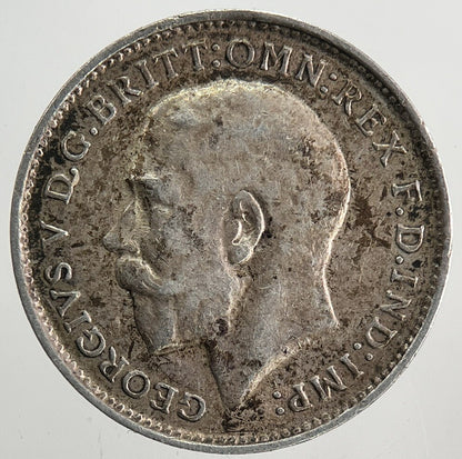 1913 George V Threepence Silver Coin | Fine Collectable Grade | a6118
