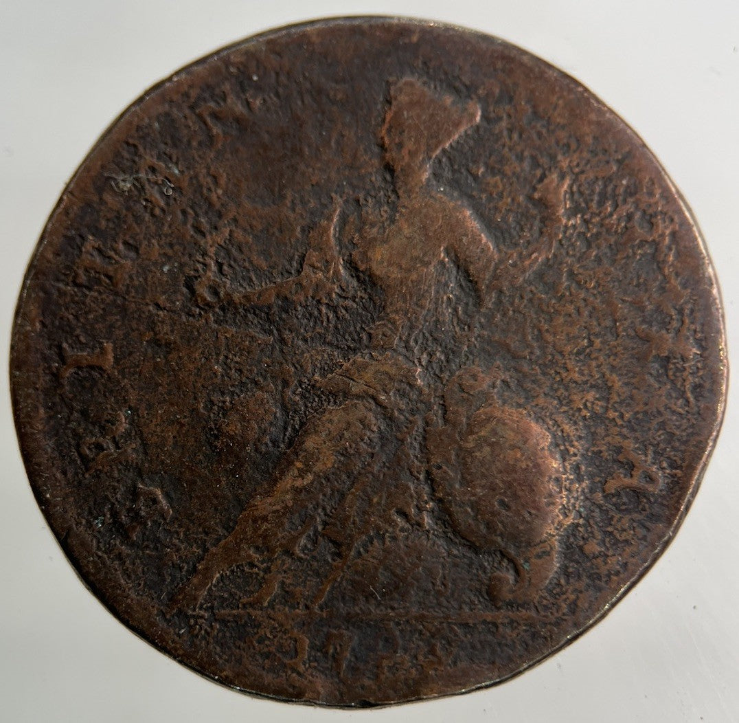 1747 George II 2nd Half - Penny Coin | Collectable Grade