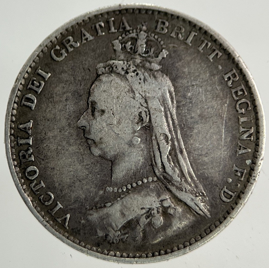 1887 Victoria Threepence Silver Coin | Fine Collectable Grade