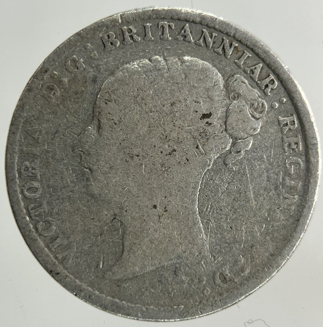 1861 Victoria Threepence Silver Coin | Fair Grade