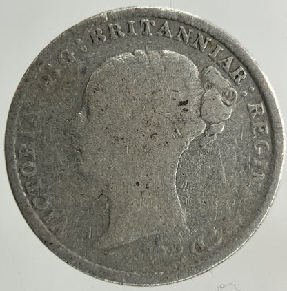 1861 Victoria Threepence Silver Coin | Fair Grade