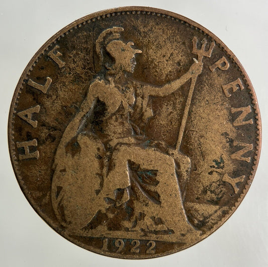 1922 George V Half - Penny Coin | Collectable Grade