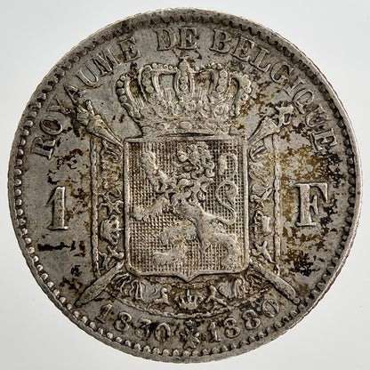 1830 - 1880 Belgium 1 Franc Silver Coin | Collectable Grade