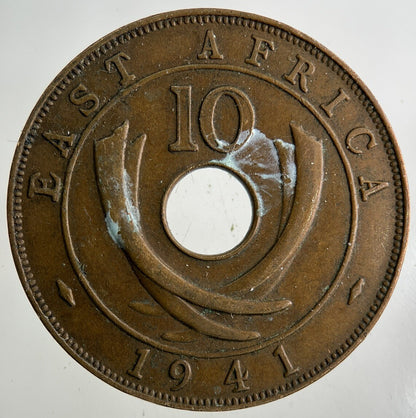 1941 East Africa 10 Cents Coin | Fine Collectable Grade