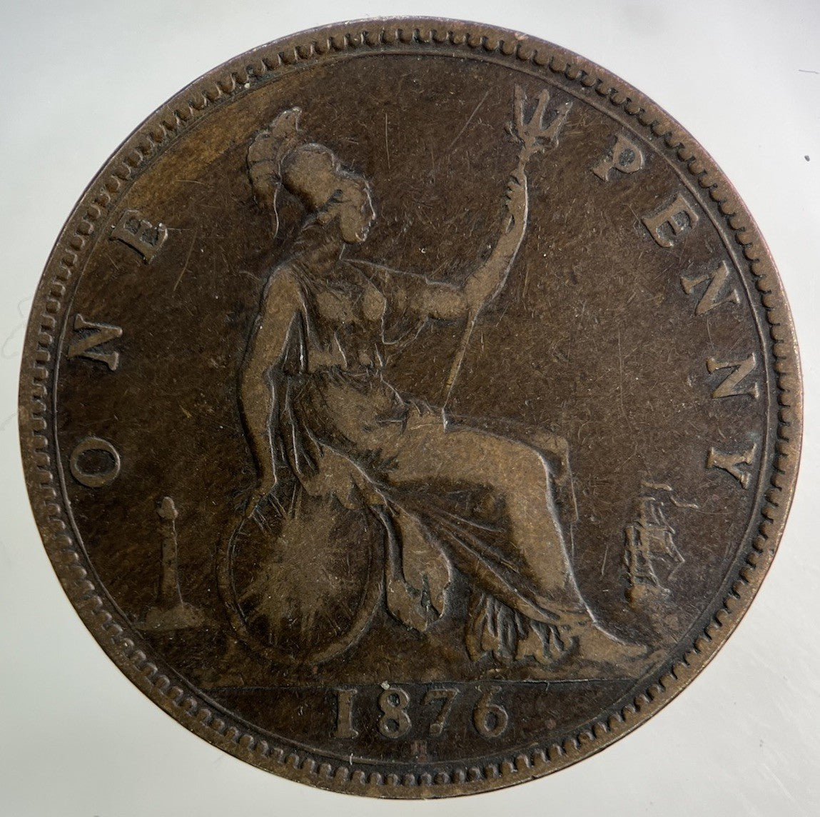 1876 - H Victoria One Penny Coin | Fine Collectable Grade