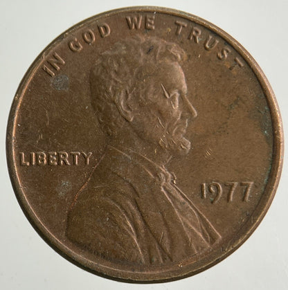 1977 US USA Lincoln One Cent Coin | Fine Collectable Grade