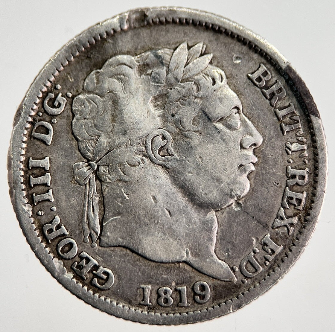 1819 George III Shilling Silver Coin | Collectable Grade | a8658