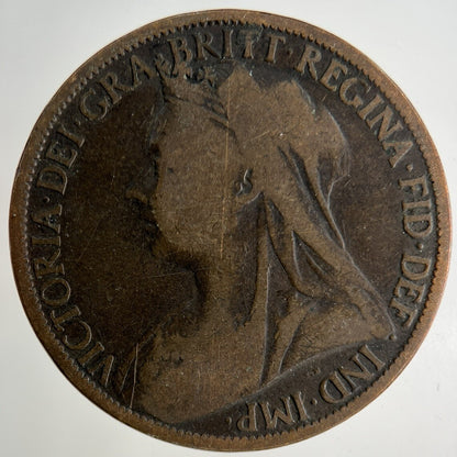 1899 Victoria One Penny Coin | Collectable Grade