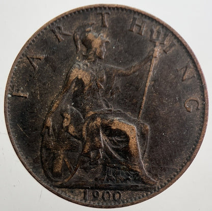 1900 Victoria Farthing Coin | Very High Grade | a7698