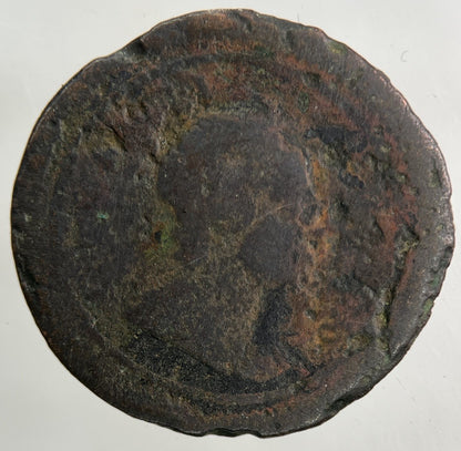 1719 George I 1st Farthing Coin | Fair Grade