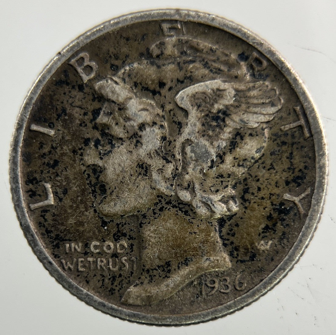 1936 US USA Mercury Dime Silver Coin | Fine Collectable Grade
