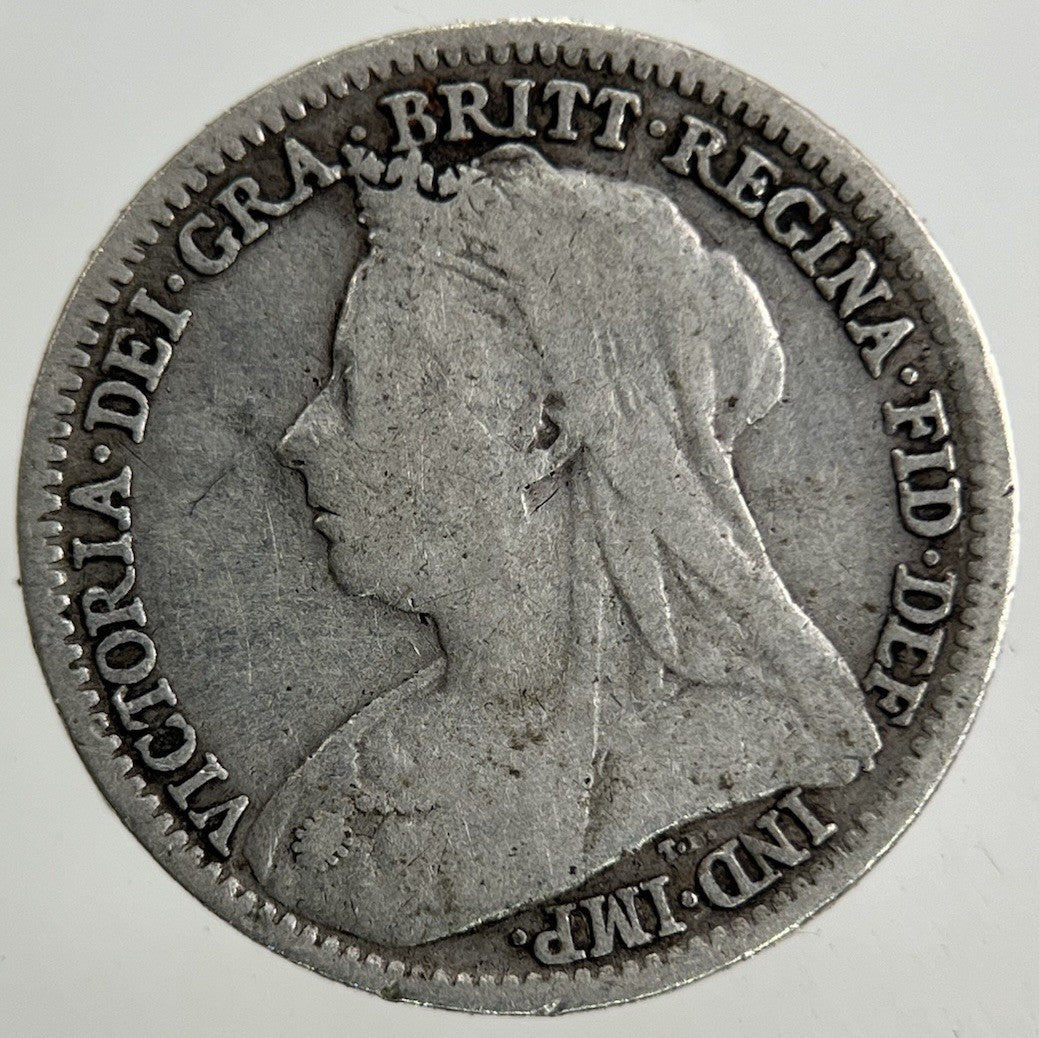 1897 Victoria Threepence Silver Coin | Fine Collectable Grade