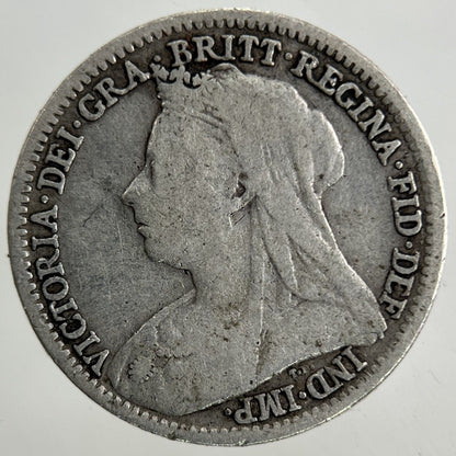 1897 Victoria Threepence Silver Coin | Fine Collectable Grade