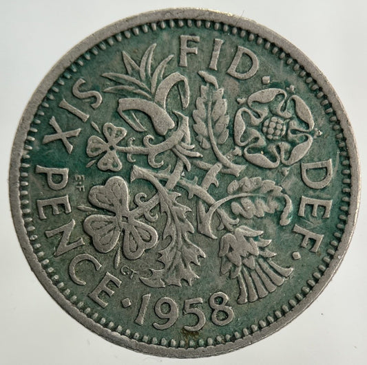 1958 Elizabeth II 2nd Sixpence Coin | Fine Collectable Grade