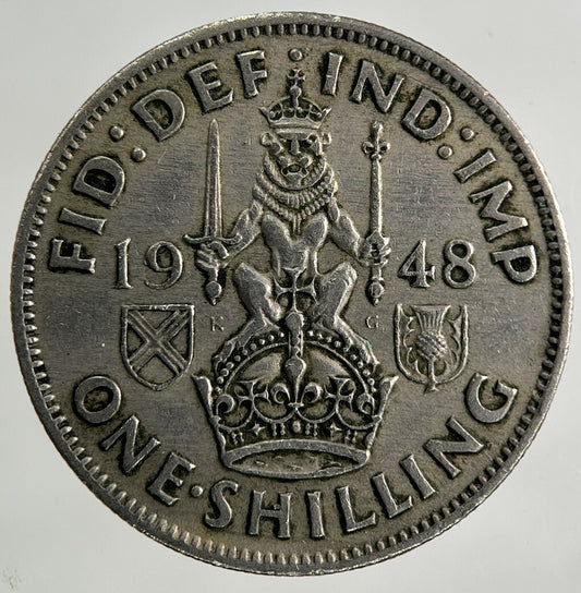 1948 George VI Shilling Coin | Fine Collectable Grade