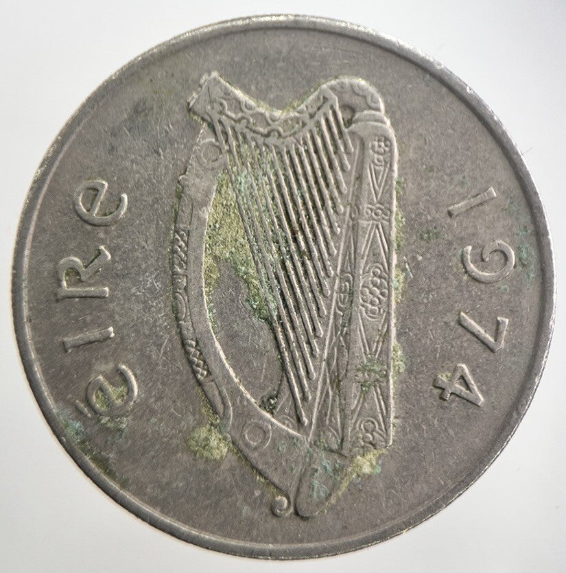 1974 Irish 10p 10 Ten - Pence Coin | Very High Grade