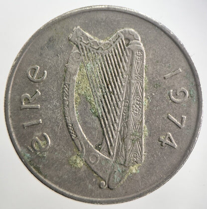 1974 Irish 10p 10 Ten - Pence Coin | Very High Grade