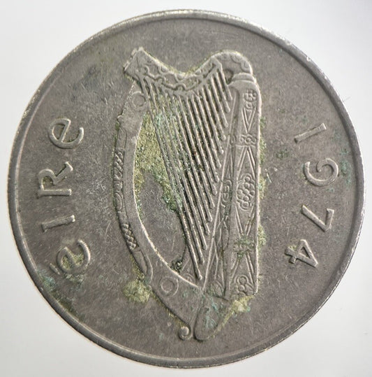 1974 Irish 10p 10 Ten - Pence Coin | Very High Grade