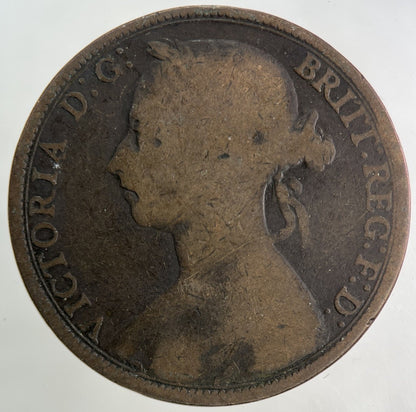 1891 Victoria One Penny Coin | Collectable Grade