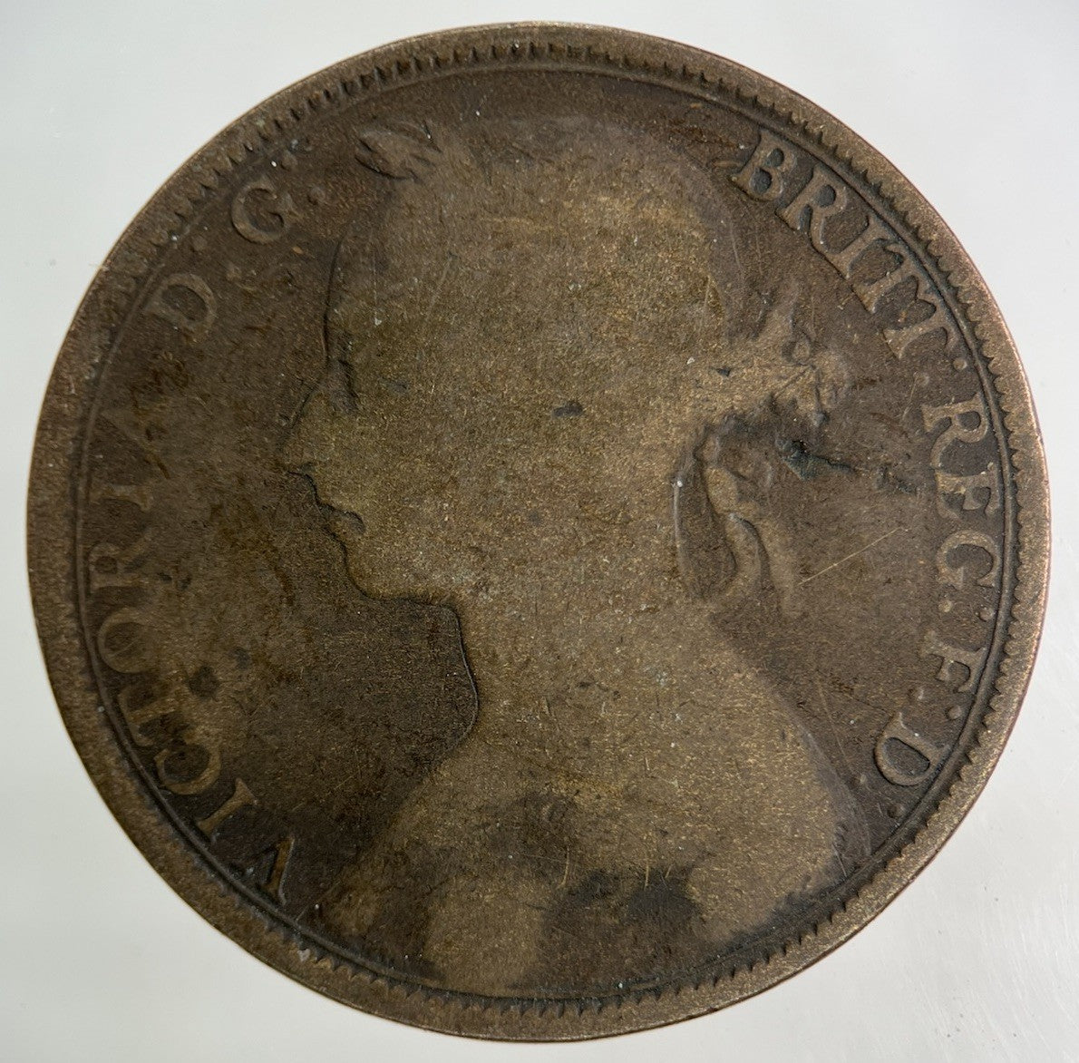 1890 Victoria One Penny Coin | Collectable Grade
