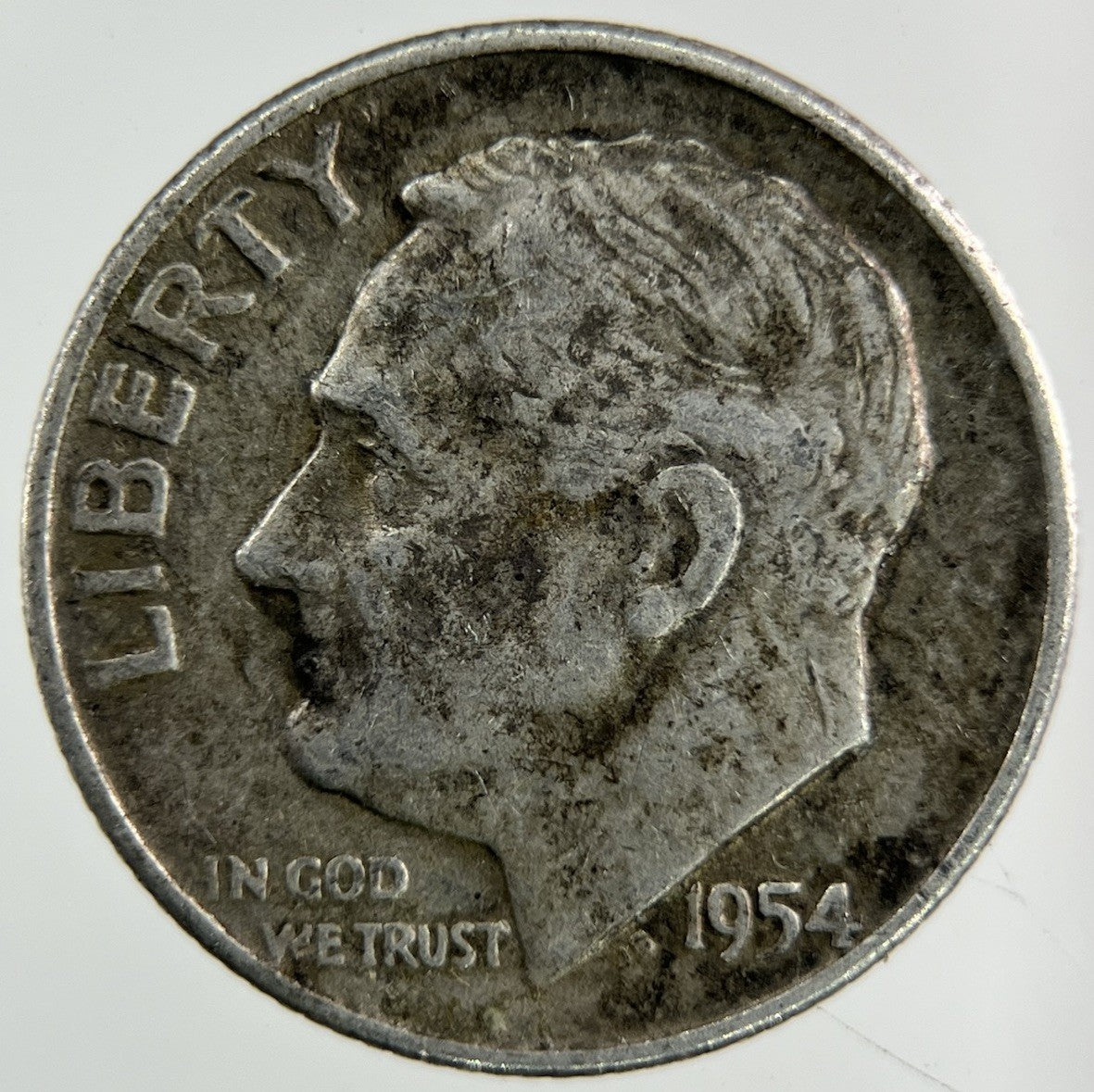 1954 - D US USA Roosevelt Dime Silver Coin | Collectable Grade