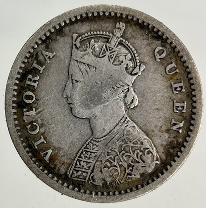 1862 India Two Annas Silver Coin | Fine Collectable Grade