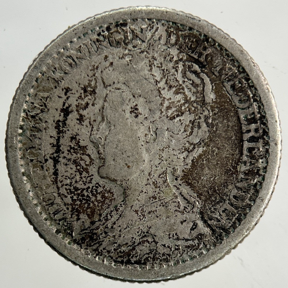 1918 Netherlands 25 Cents Silver Coin | Collectable Grade