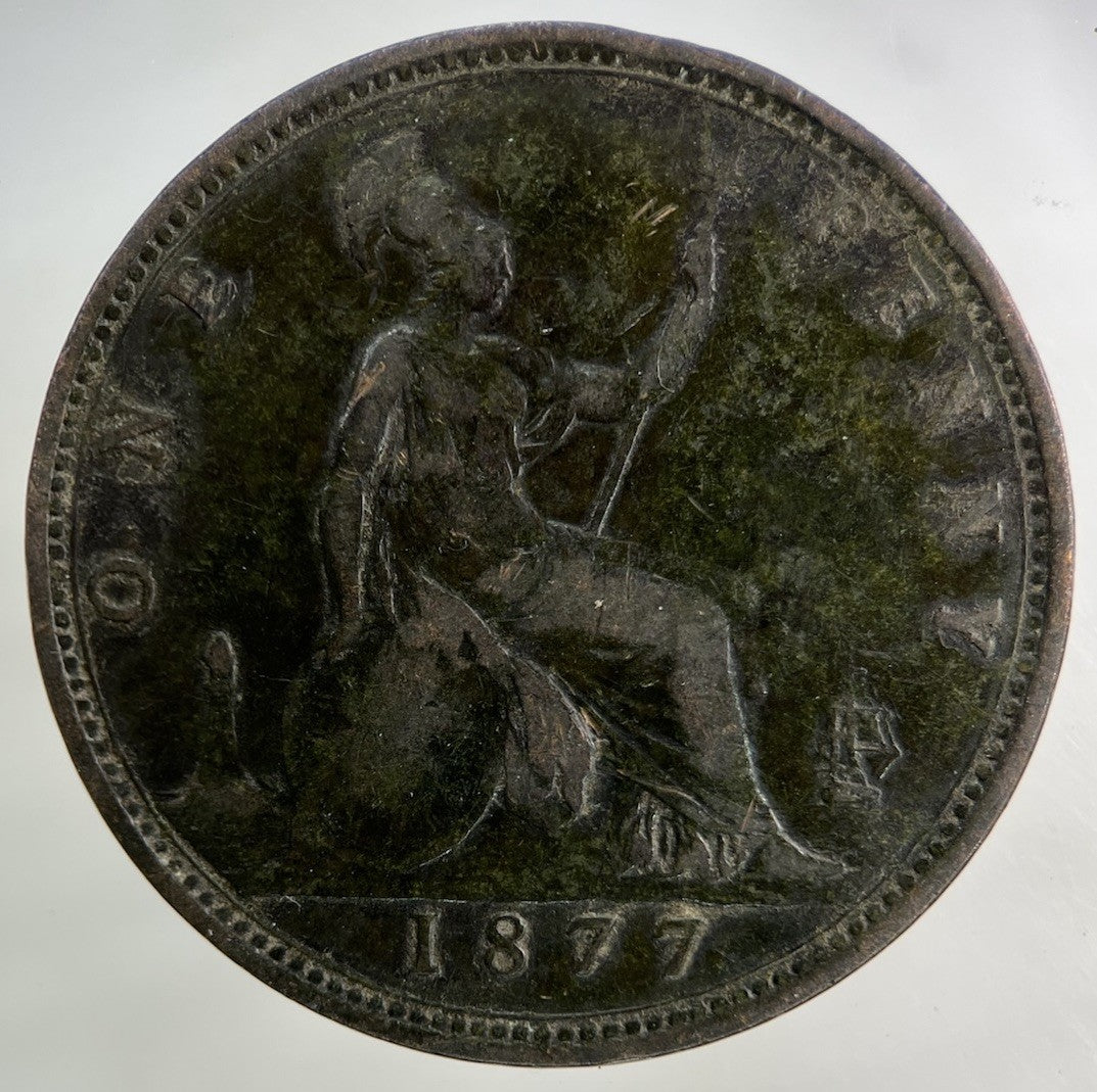 1877 Victoria One Penny Coin | Fine Collectable Grade