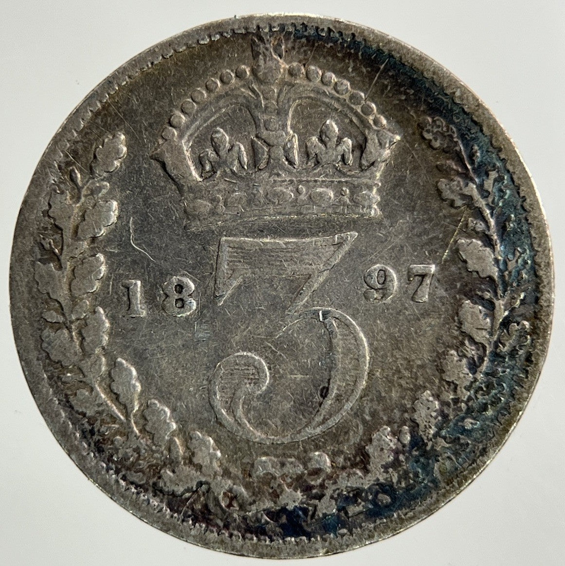 1897 Victoria Threepence Silver Coin | Collectable Grade