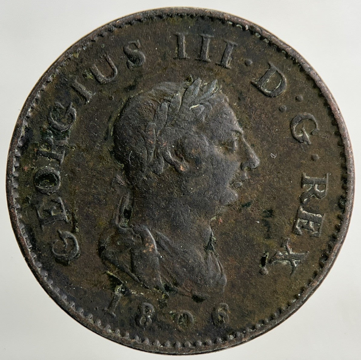 1806 George III 3rd Farthing Coin | Fine Collectable Grade