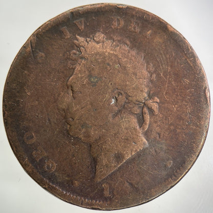 1827 George IV One Penny Coin | Collectable Grade