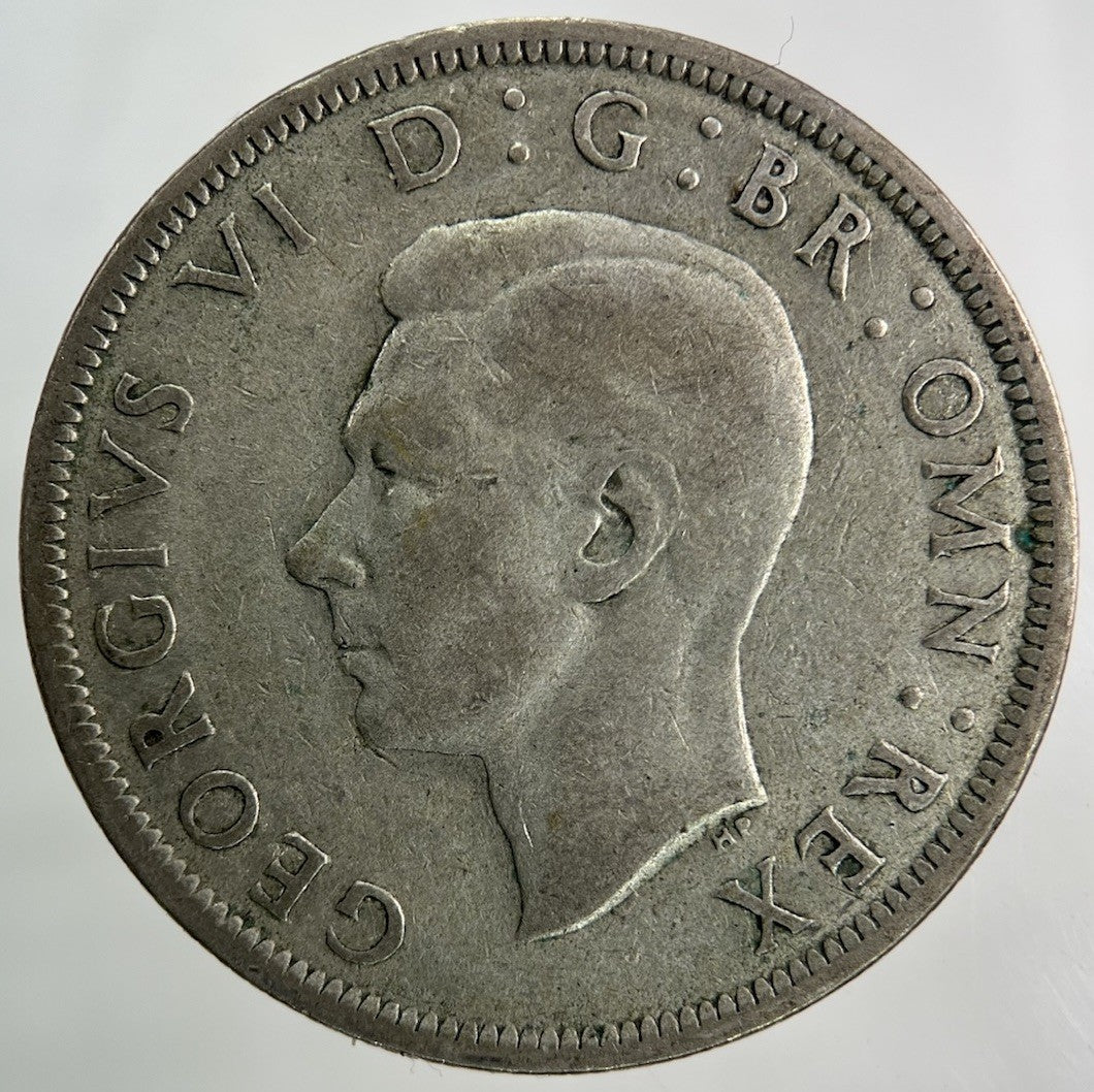 1943 George VI Half - Crown Silver Coin | Fine Collectable Grade
