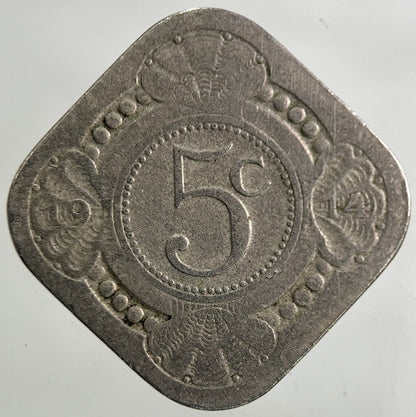 1914 Netherlands 5 Cents Coin | Collectable Grade