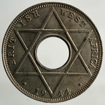 1944 West Africa 1/10 One Tenth Of A Penny Coin | Very Fine Grade