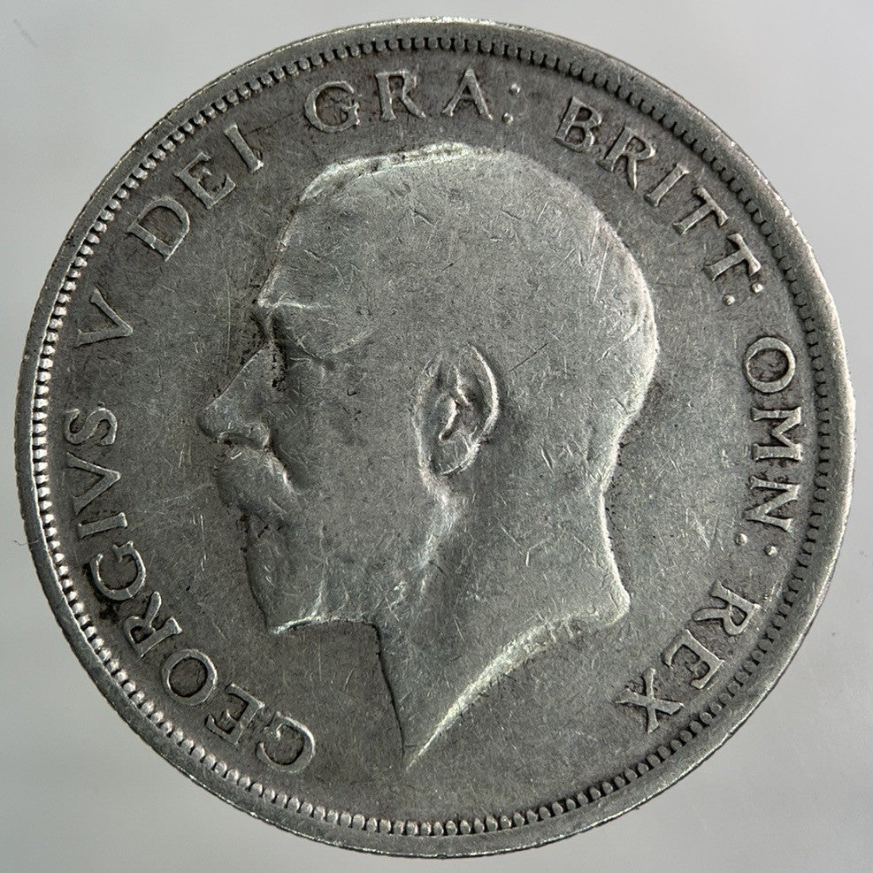 1918 George V Half - Crown Silver Coin | Fine Collectable Grade