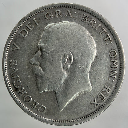 1918 George V Half - Crown Silver Coin | Fine Collectable Grade
