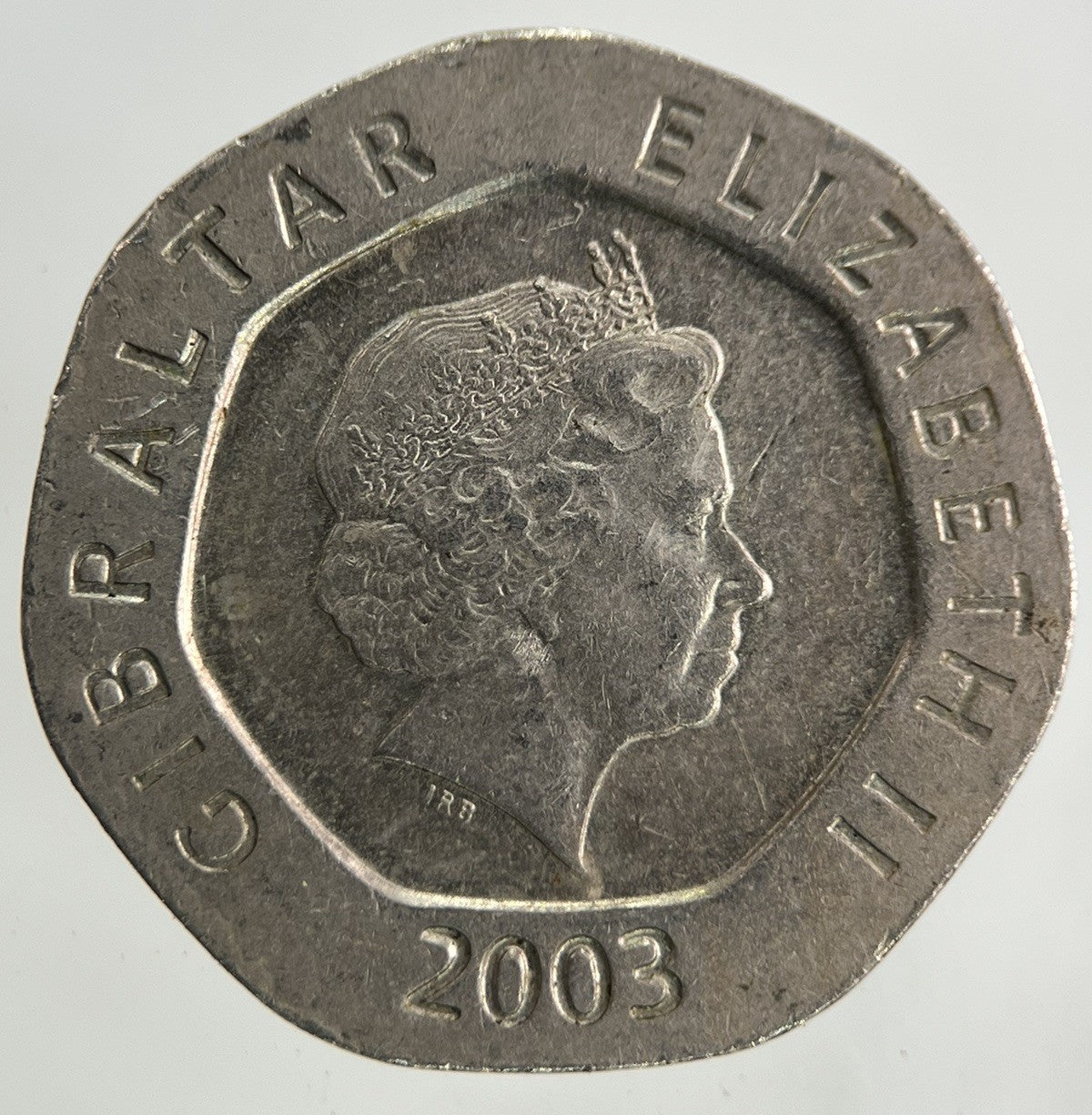 2003 Gibraltar Our Lady Of Europe 20p Twenty - Pence Coin | Fine Collectable Grade