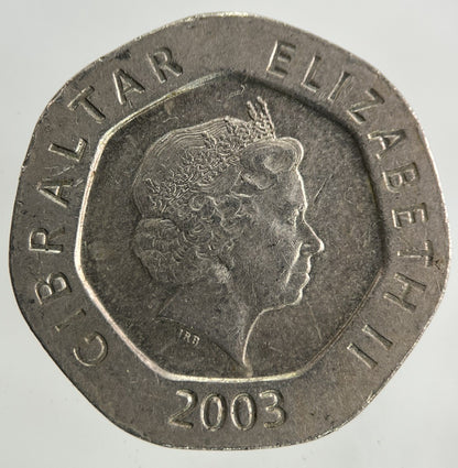 2003 Gibraltar Our Lady Of Europe 20p Twenty - Pence Coin | Fine Collectable Grade