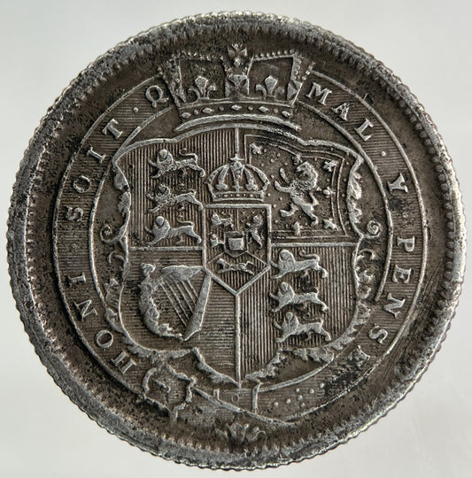 1817 George III 3rd Shilling Silver Coin | Very High Grade