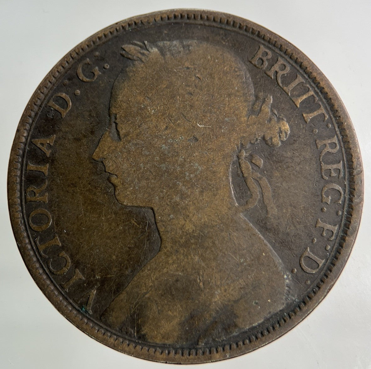 1892 Victoria One Penny Coin | Collectable Grade