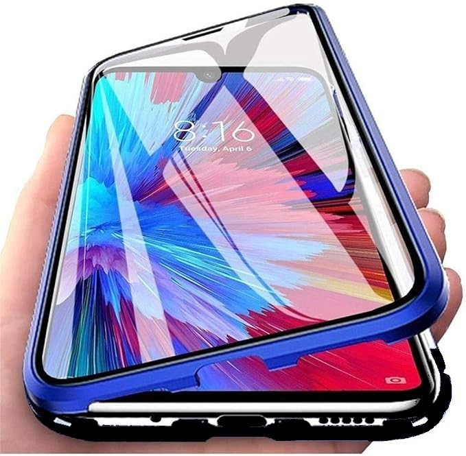 iPhone 11 PRO MAX Blue & Black 360 Magnetic Tempered Glass Protective Case