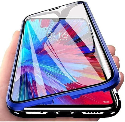 iPhone 11 PRO MAX Blue & Black 360 Magnetic Tempered Glass Protective Case