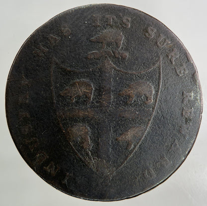1793 Birmingham Half - Penny Coin | Fine Collectable Grade