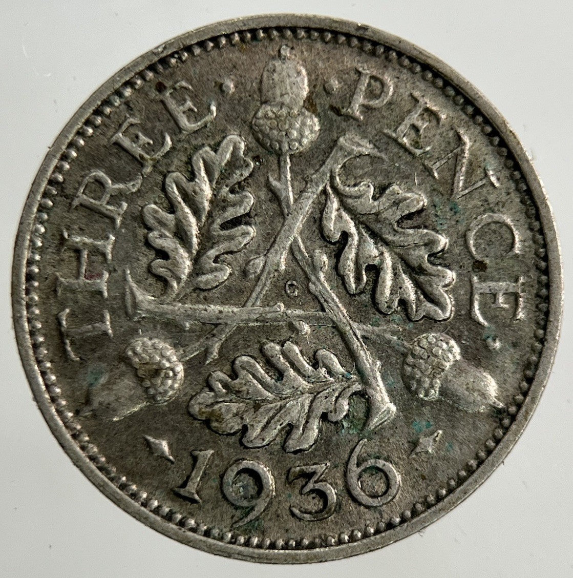1936 George V Threepence Silver Coin | Fine Collectable Grade