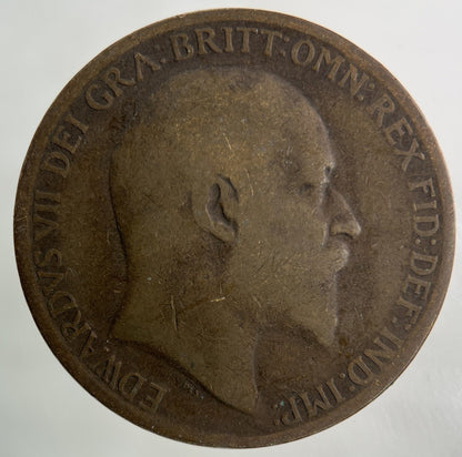 1910 Edward VII One Penny Coin | Collectable Grade