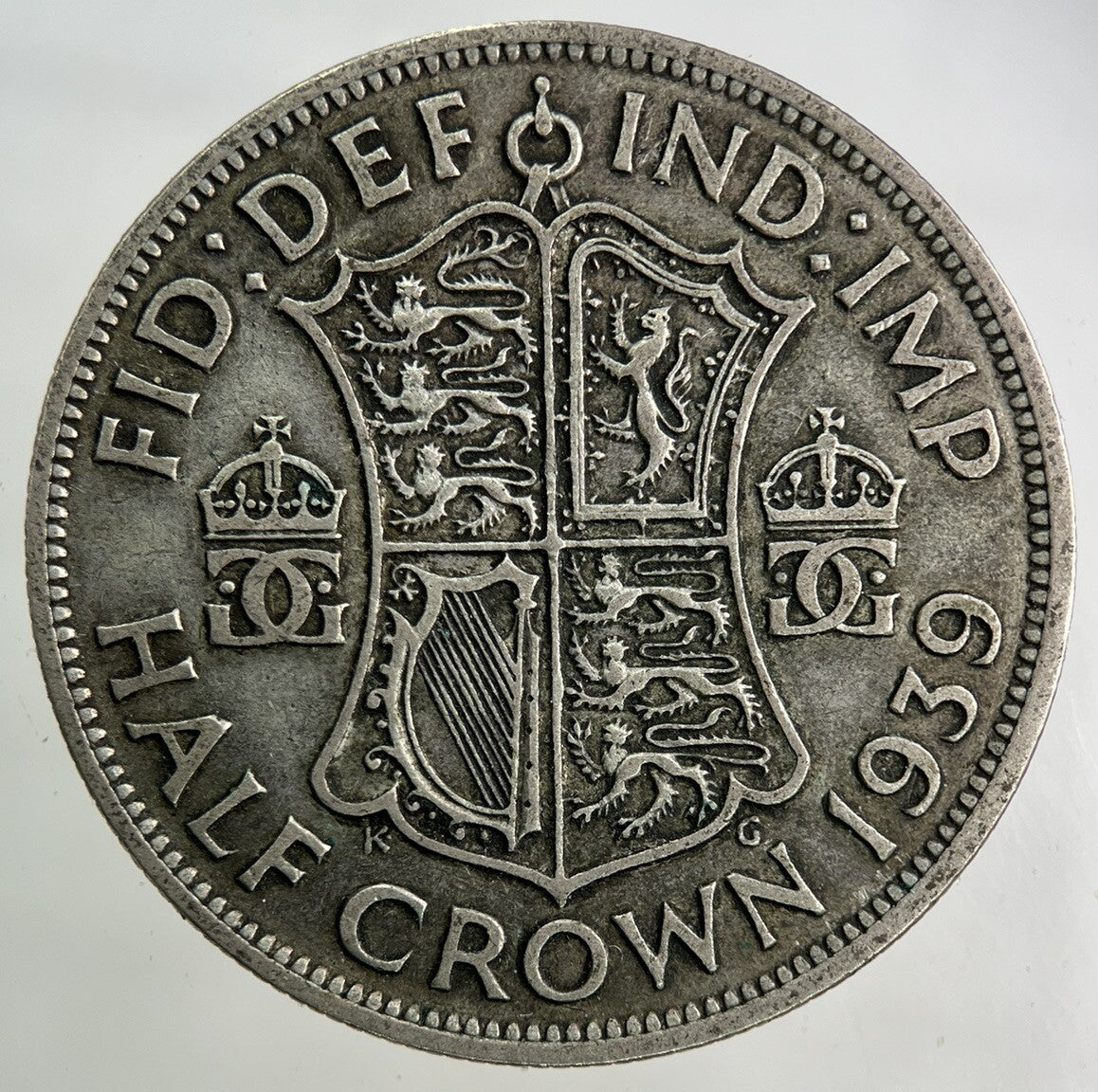 1939 George VI Half - Crown Silver Coin | Fine Collectable Grade