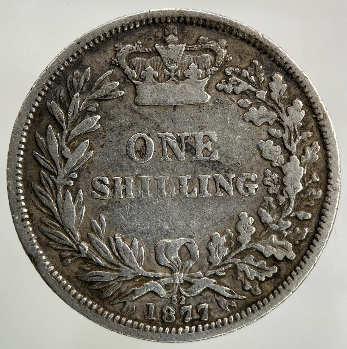 1877 Victoria Shilling Silver Coin | Fine Collectable Grade