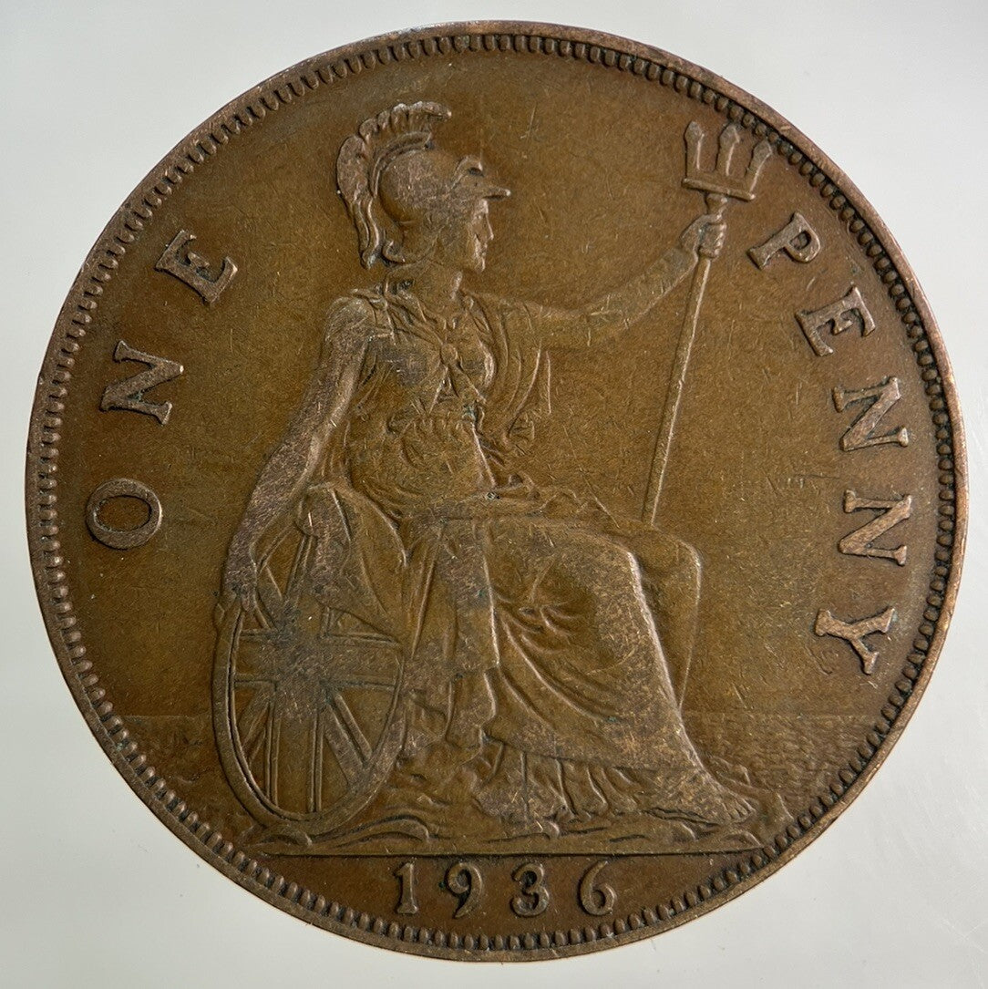1936 George V One Penny Coin | Fine Collectable Grade